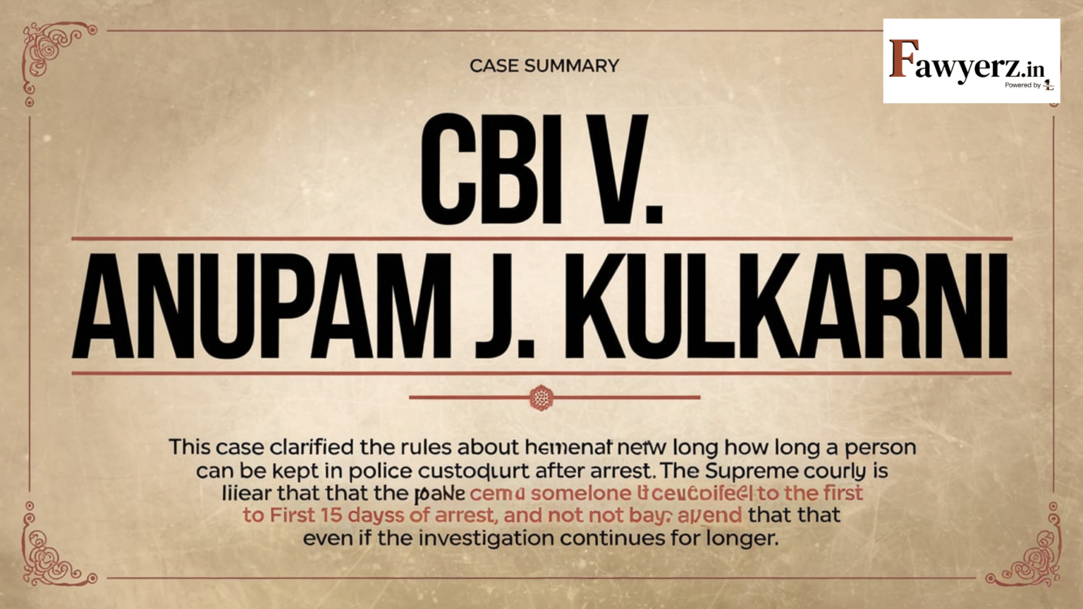 CBI v. Anupam J. Kulkarni