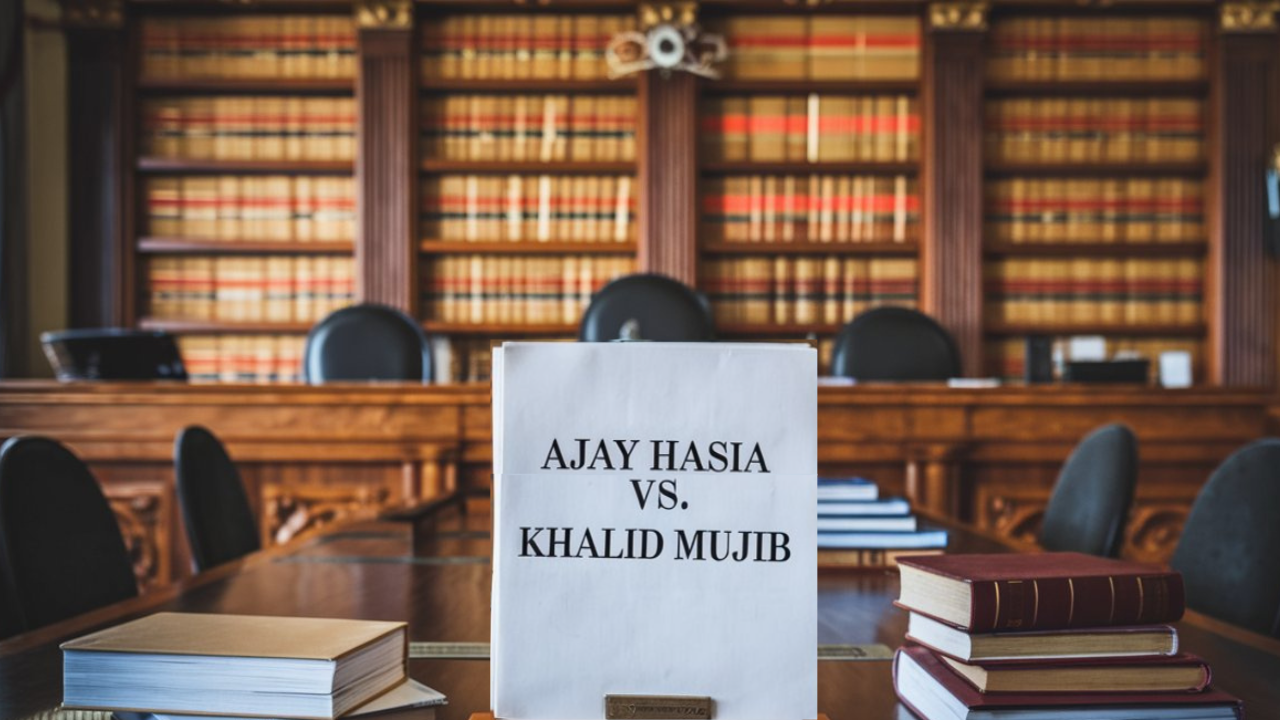 Ajay Hasia Etc. Vs. Khalid Mujib Sehravardi & Ors. Etc. (1981) (Case Summary) 1 Ajay Hasia Etc. Vs. Khalid Mujib Sehravardi & Ors. Etc. 1981 AIR 487