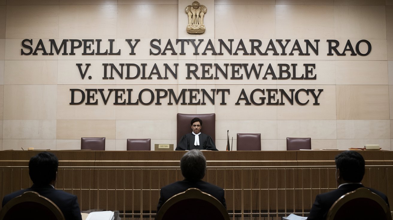 Sampelly Satyanarayan Rao v. Indian Renewable Development Agency AIR 2016 SC 4363