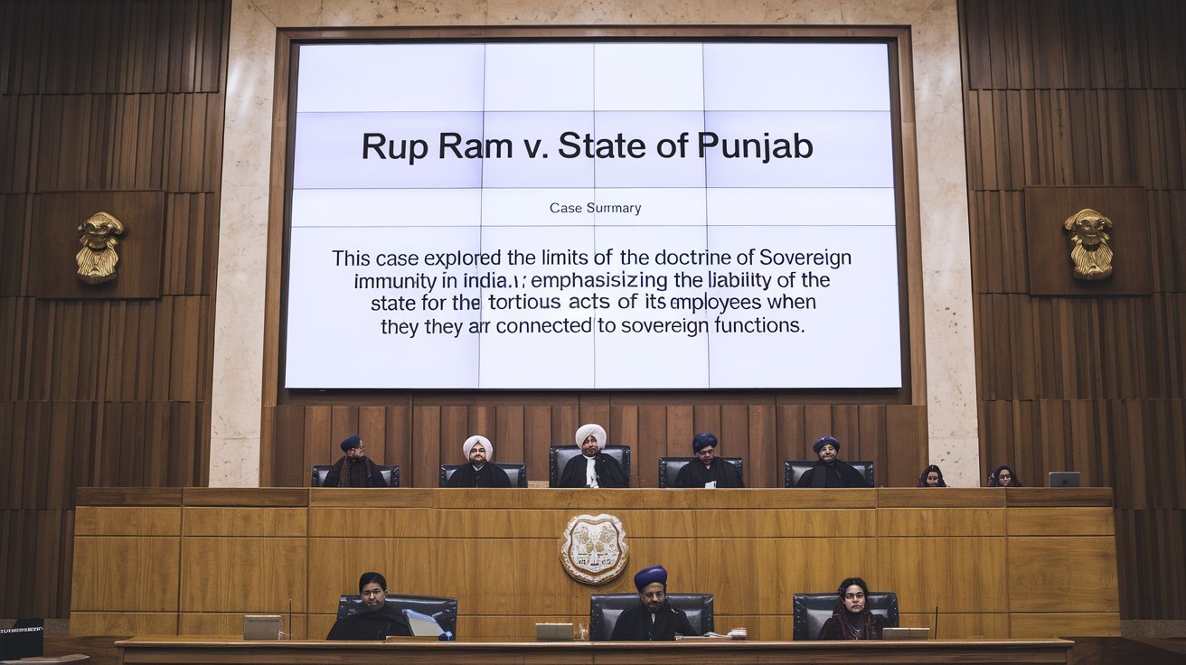 Rup Ram V. State of Punjab 1960 (Case Summary) 1 Rup Ram V. State of Punjab 1960