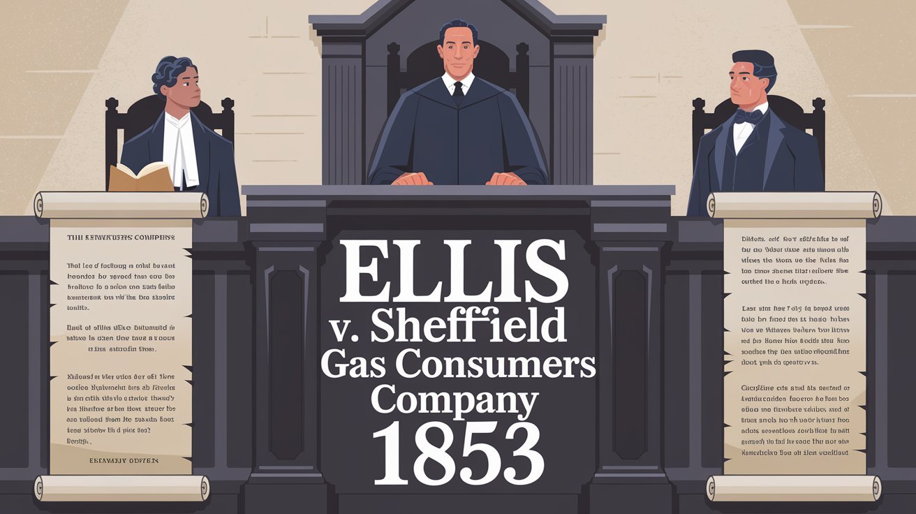 Ellis V. Sheffield Gas Consumers Company 1853(Case Summary) 1 Ellis V. Sheffield Gas Consumers Company 1853